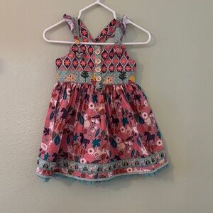 Matilda Jane Pink and Blue Floral Dress